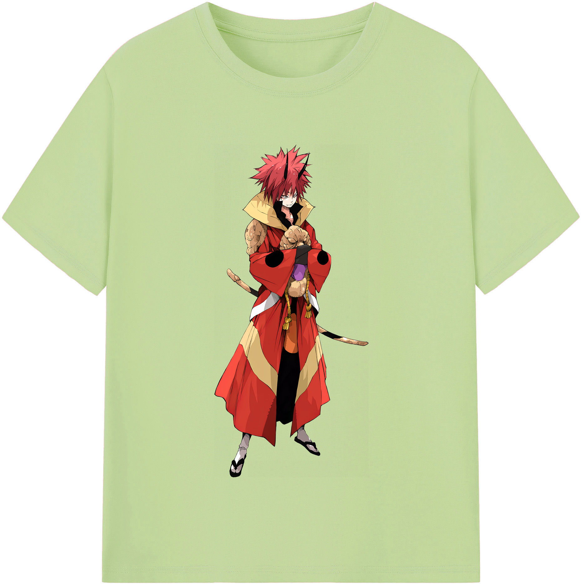 （画像用） 転スラ Regarding Reincarnated to Slime 綿100％半袖Tシャツ（フロントプリント）